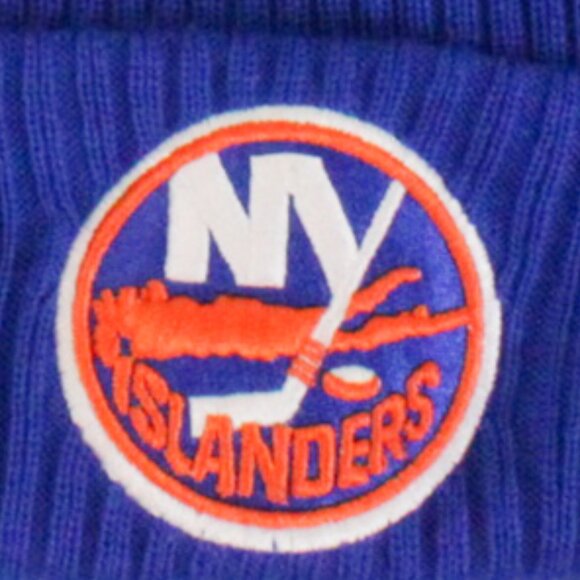 Fanatics New York Islanders Cuffed Knit Beanie Hat w/ Pom-Pom Adult Unisex OSFM - Picture 2 of 6